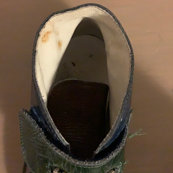 Moschino Vintage Colour Block Leather Booties - Toddler’s Size 29 - Picture 10 of 12